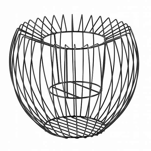 Gabionový Květináč Kulatý Ocel Gabion 44 cm
