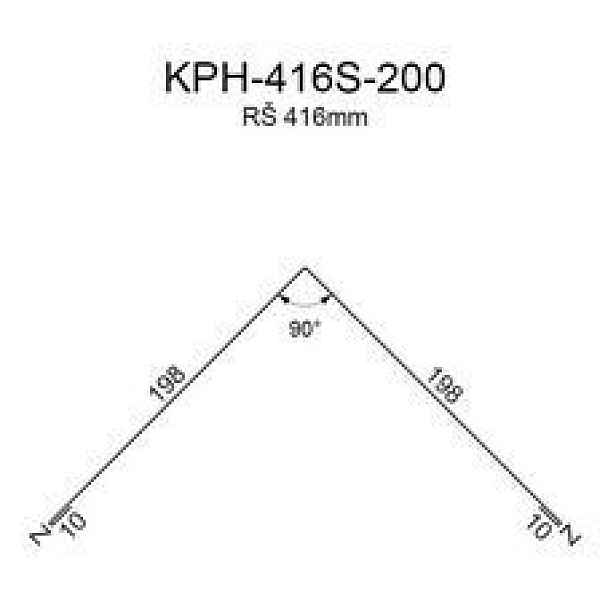 Hřebenáč RS416S-90 SP25 RAL7035 0,50mm 2bm