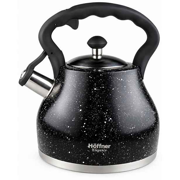 Pevná Konvice S Píšťalkou Nerezová Ocel 2,7 L Hoffner Elegance