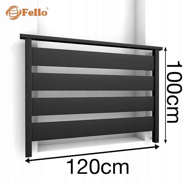 Simple Francouzský balkon 120 cm Balustrada Ral