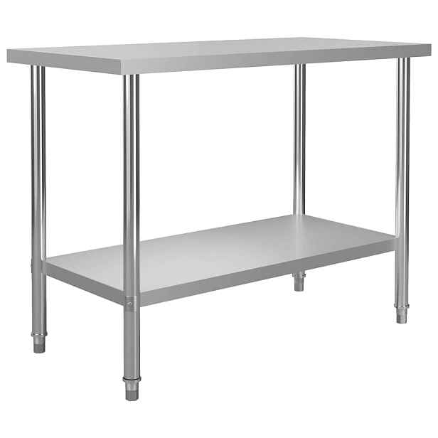 vidaXL Kuchyňský pracovní stůl 120 x 60 x 85 cm nerezová ocel