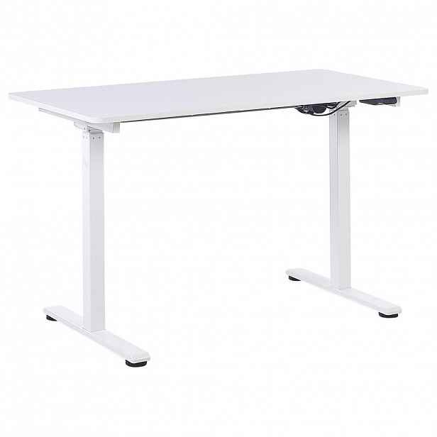 Beliani PSACÍ STŮL bílý 120/60/72-122 cm Grifton