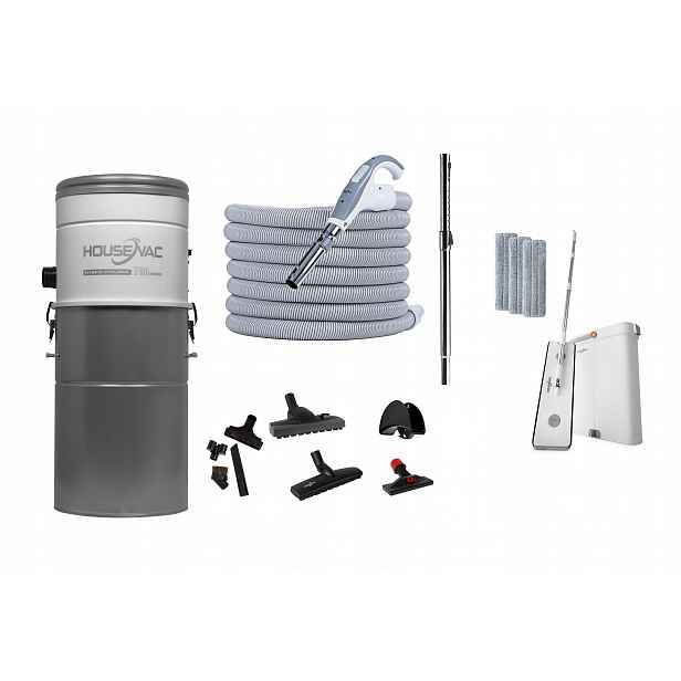 Centrální vysavač Housevac HV-700ST-35H sada Premium Hvn 9 m mop