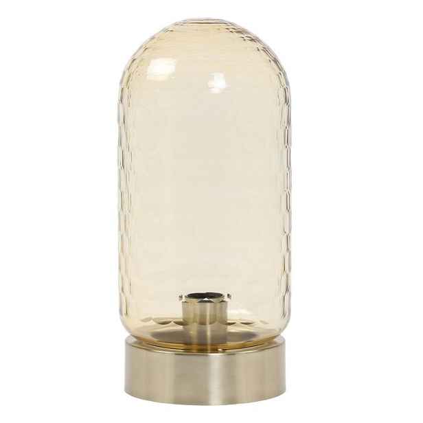 Jantarovo-bronzová kovová stolní lampa Domani - Ø15*33cm / E27 Light & Living