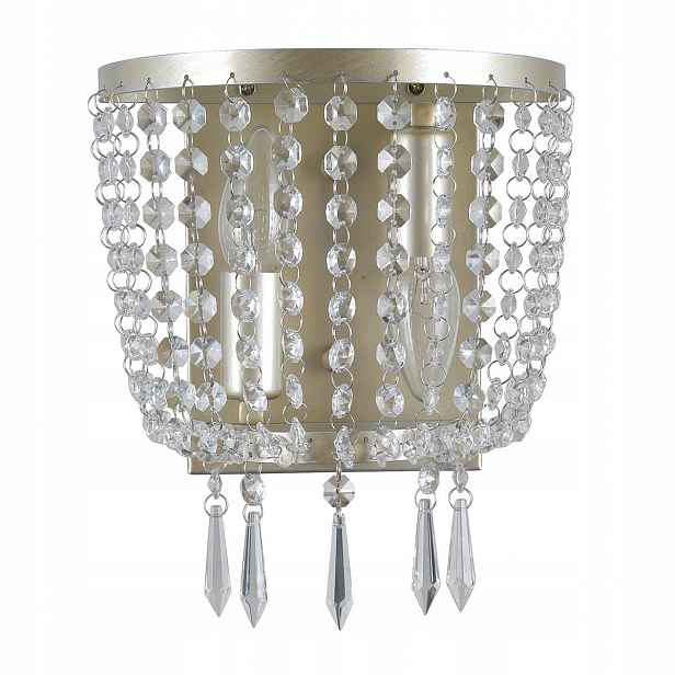 Nástěnná lampa Cortina Led E14 Křišťálová šampaňská Elegantní Italux