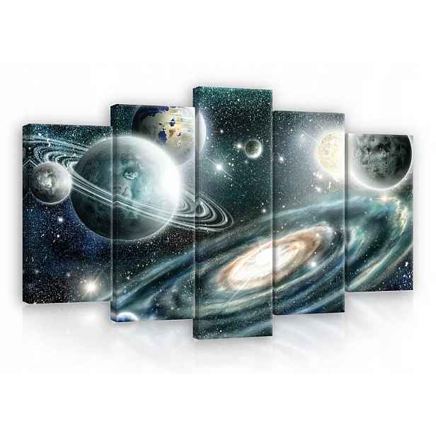 Obraz Na Plátně Canvas 100x60 Kosmos Planety