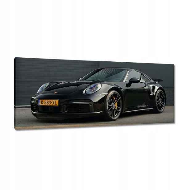 Obrazy 100x40 Černé Porsche Auto