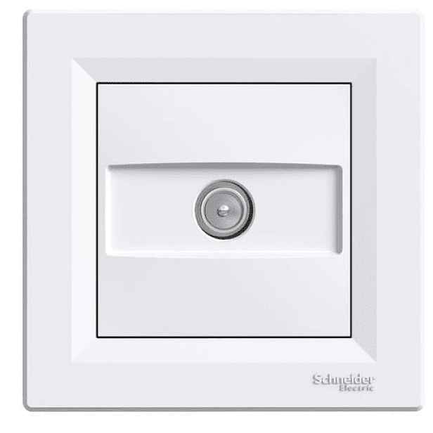 Schneider Electric Asfora zásuvka tv, průběžná 8db, bílá EPH3200321
