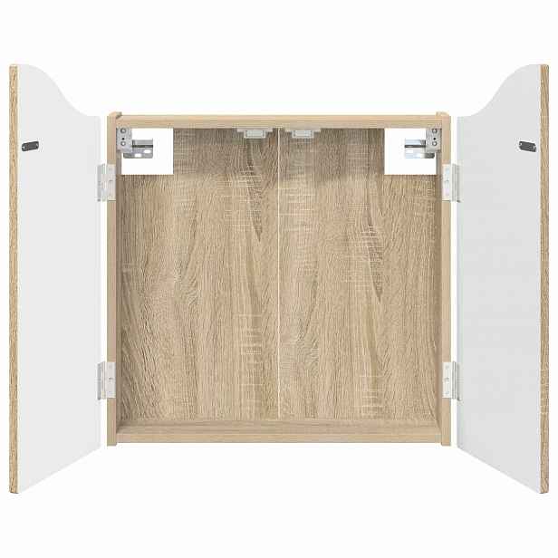 vidaXL Skříň na terče Dub sonoma 56 x 12 x 63 cm Kompozitní dřevo