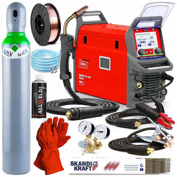 Invertorová Svářečka Ideal Expert Mig 301 Pulse PRO7 LCD Mma Tig 400V 4R