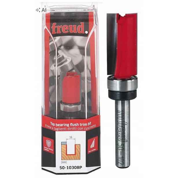 Fréz Přímý Kopírovací Ložisko D=16 I=20 S=8 mm Freud 50-10308