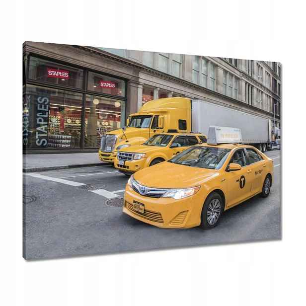 Obrazy 80x60 Žluté vozy New York