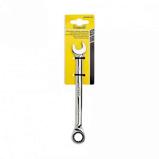 Očkoplochý klíč s řehtačkou 13 mm, 72T CON-IRW-1013
