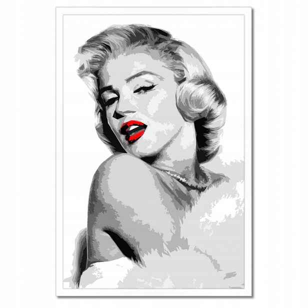 Plakáty v rámu 40x60 Marilyn červené rty