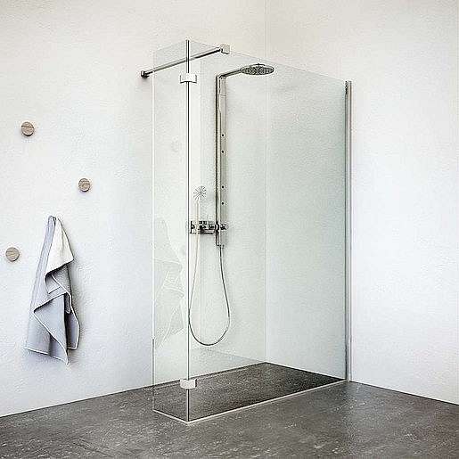 Sprchová zástěna walk-in 100x202,6 cm Roth Walk In Line chrom lesklý 936-1000000-00-02