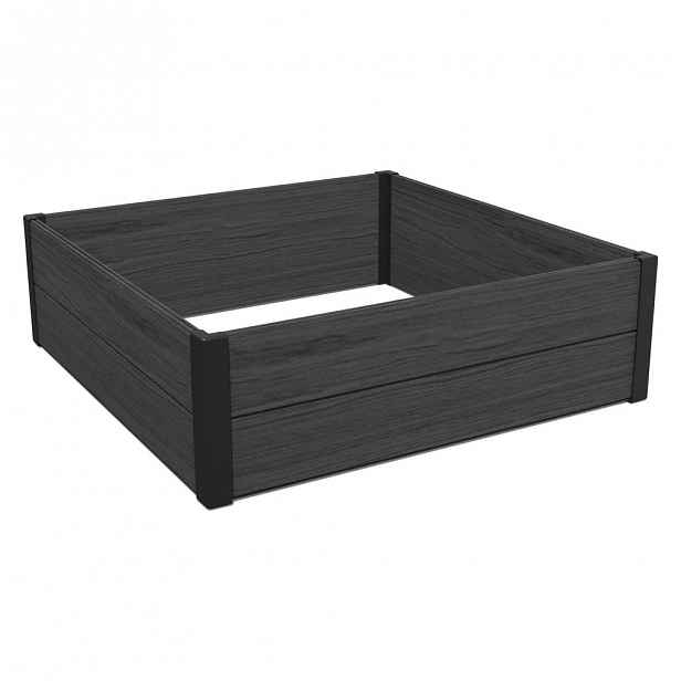 Tmavě šedý truhlík na květiny Keter Maple Square