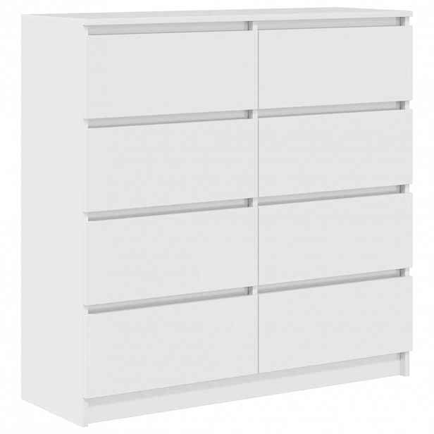 vidaXL Příborník bílý 100x35x99 cm kompozitní dřevo