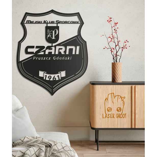 Dřevěný obraz Logo Černé Pruszcz Gdaňský