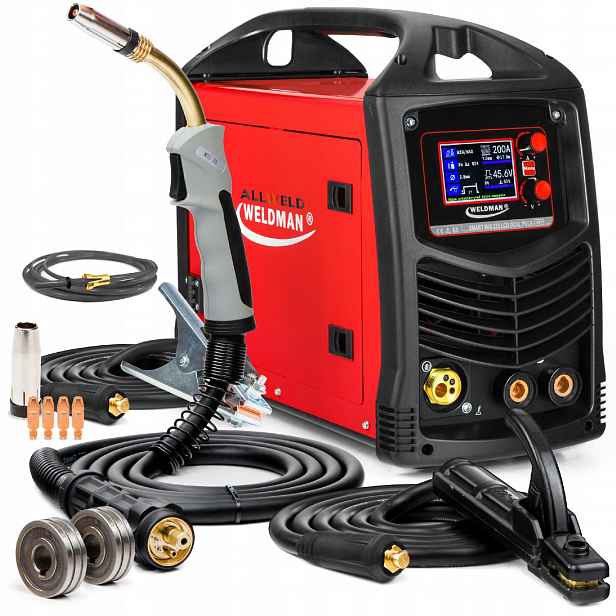 Invertorová Svářečka Weldman Mig 235 LCD Dual Puls Mma Tig Alu 3V1