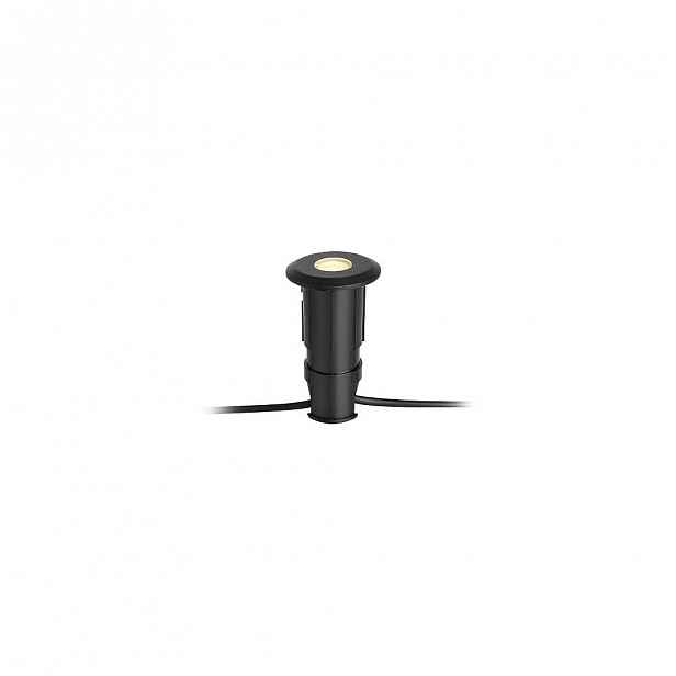 Černé zápustné svítidlo Markslöjd Garden Decklight, ø 60 mm