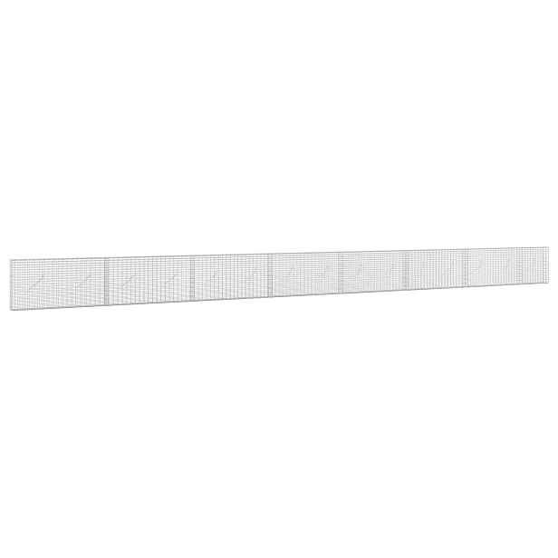 vidaXL Gabion s drátem 3,5 mm a sítem 5x2,5 cm 750x10x50 cm