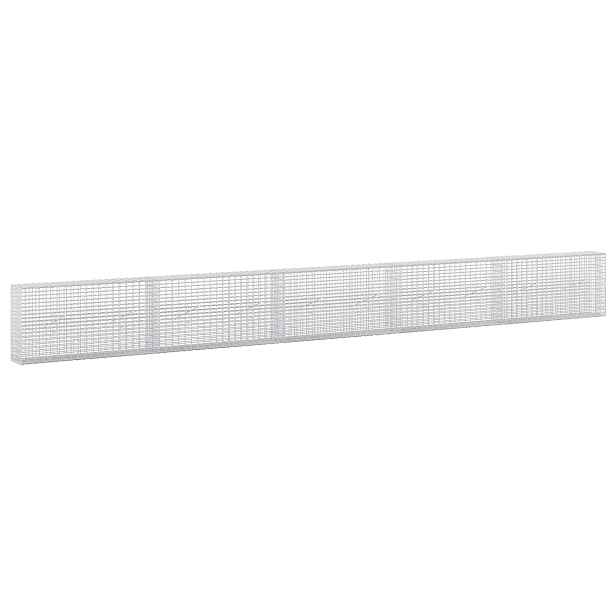 vidaXL Gabion s drátem 3,5 mm a sítem 5x2,5 cm 500x20x50 cm