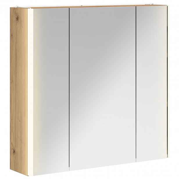 vidaXL Koupelnová zrcadlová skříň Umělecký dub 63,5 x 15,5 x 60,5 cm
