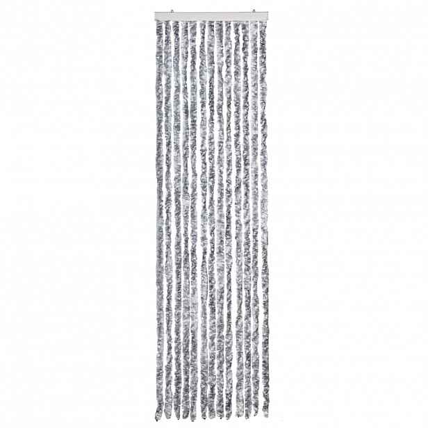 vidaXL Závěs proti hmyzu bílošedý 56 x 200 cm Chenille