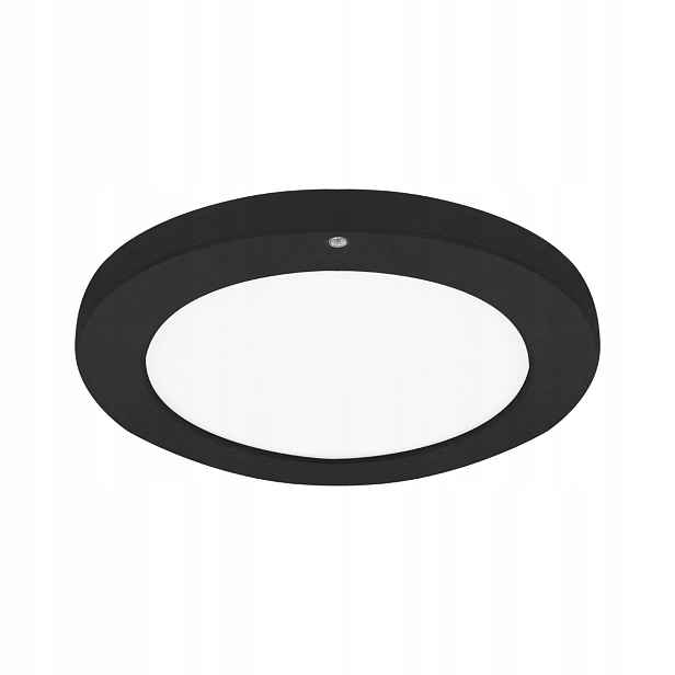 Stropní Svítidlo černobílý s pohybovým senzorem Ø22,5 cm moderní Struhm