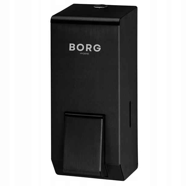 Dávkovač mýdla Borg Premium z oceli na tekuté mýdlo 900 ml Černý