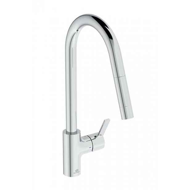Ideal Standard Gusto - Dřezová baterie s výsuvnou koncovkou, chrom BD414AA