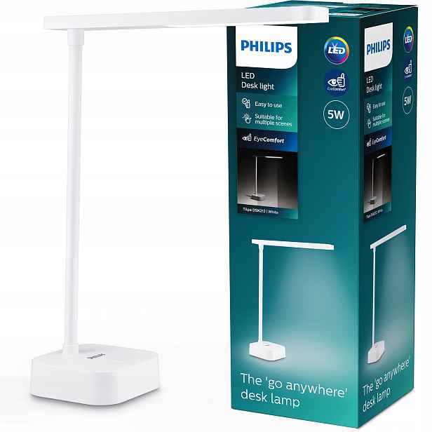 Led stolní lampička na stůl Noční Školní pro čtení Dotyk Tilpa Philips