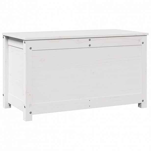 vidaXL Úložný box bílá 80 x 40 x 45,5 cm masivní borové dřevo