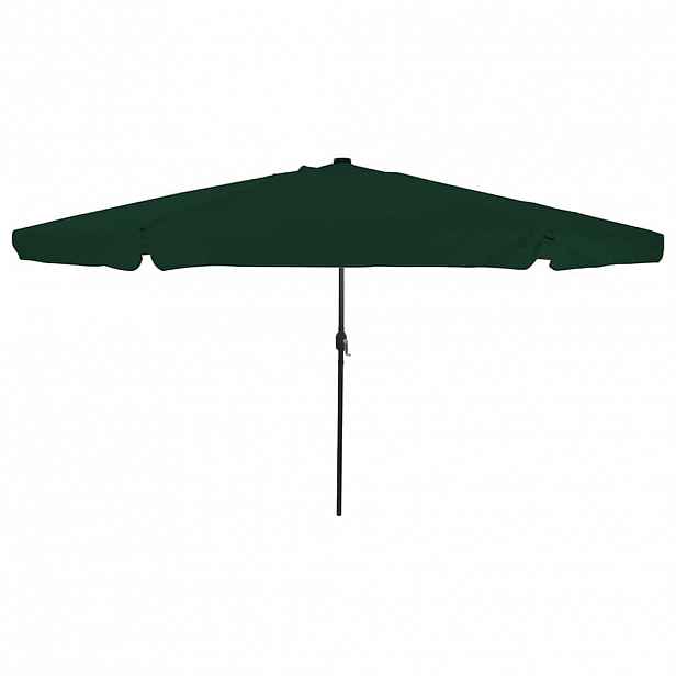 vidaXL Zahradní slunečník 395 x 395 x 245 cm Polyester Kulatý Zelená