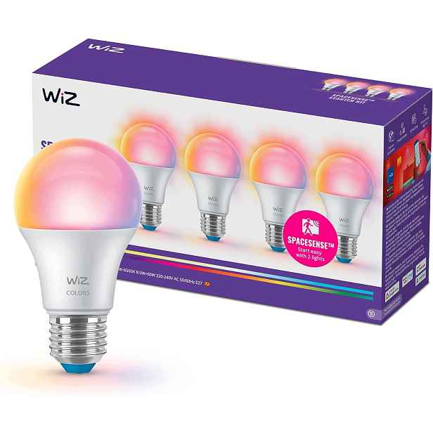 Žárovka Smart Led E27 Rgb 806 LM, Hlasový Asistent, Balení 4 Ks