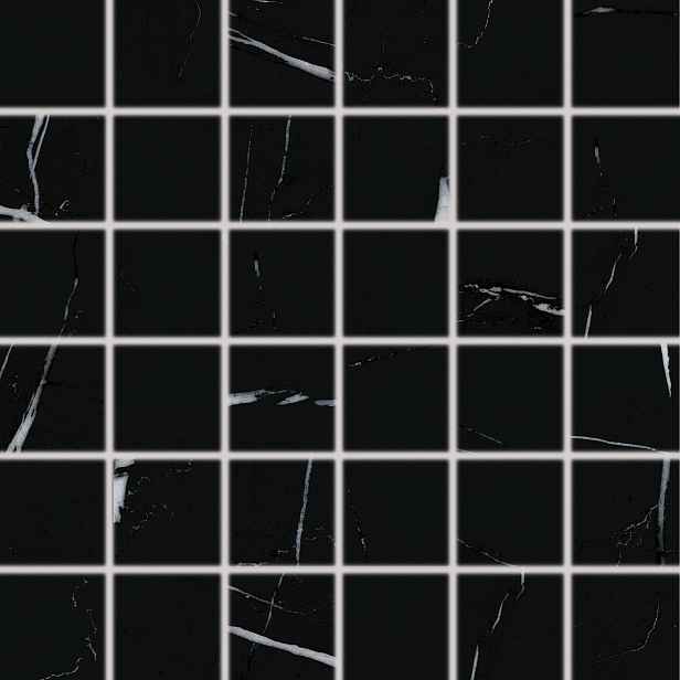 Mozaika Rako Flash černá 30x30 cm mat DDM06833.1