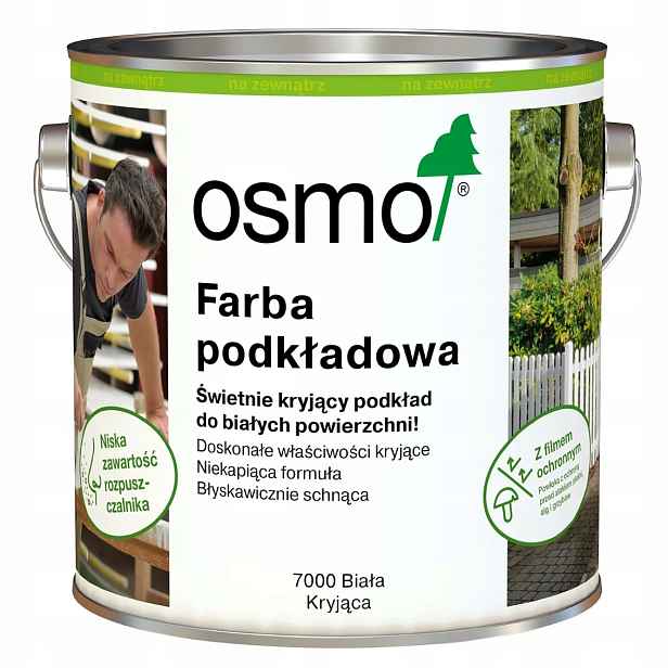 Osmo Barva na dřevo 7000 Bílý Výdaj 2,5 l