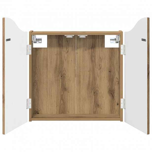 vidaXL Skříň na terče Dub artisan 56 x 12 x 63 cm Kompozitní dřevo