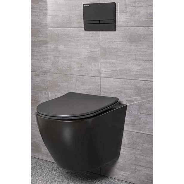 KERRA - Instalační set WC Delos BLM/Adriatic Black 5907548115881