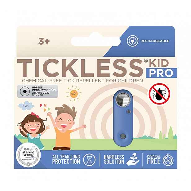 Ochranné zařízení proti klíšťatům Tickless Kid Pro s možností nabíjení