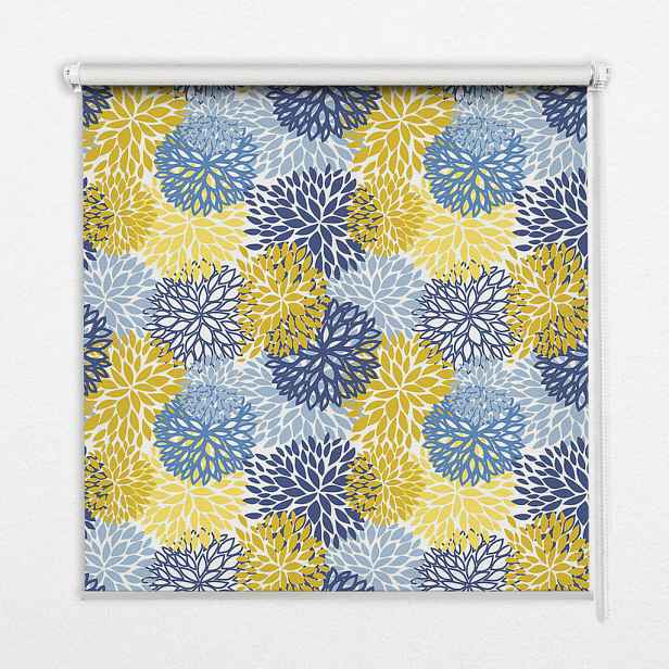 TULUP VNITŘNÍ roleta - okenní roleta - roleta - 60x140 cm - Malované rostliny