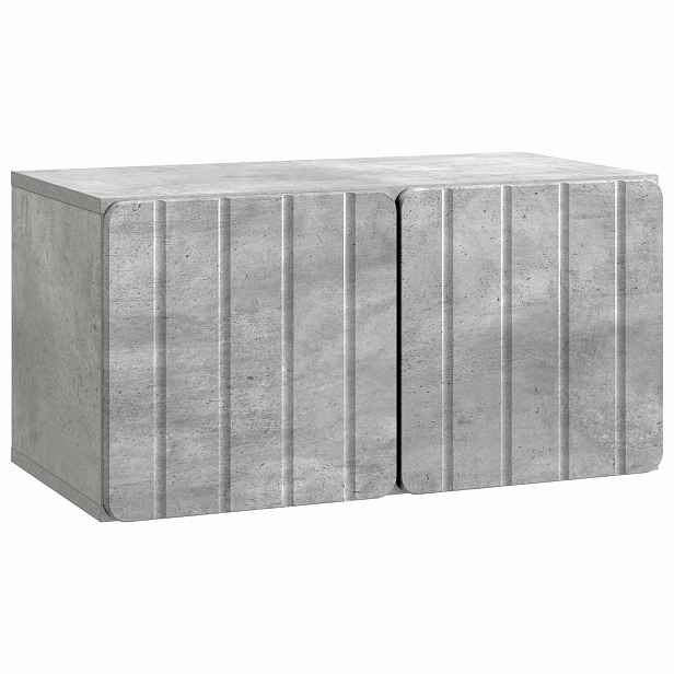 vidaXL Nástěnná TV skříň 59,5 x 31 x 30 cm Betonově šedá