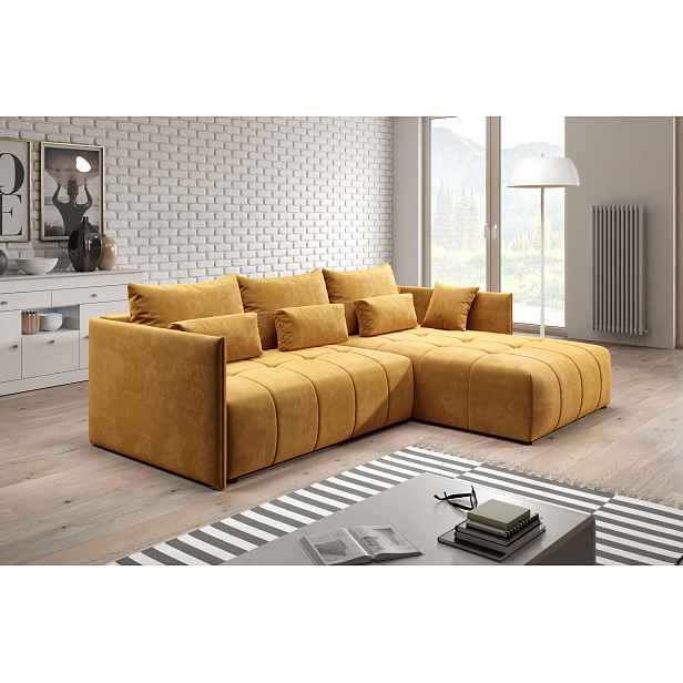 Designová sedací souprava ILONIE - žlutá