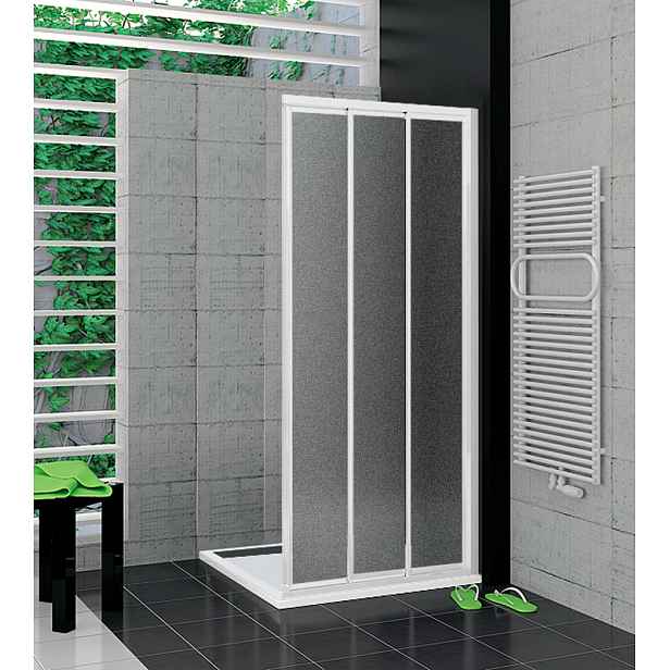 SanSwiss TOE3D 0750 04 22 Pravý díl sprchového koutu 75 cm, bílá/durlux