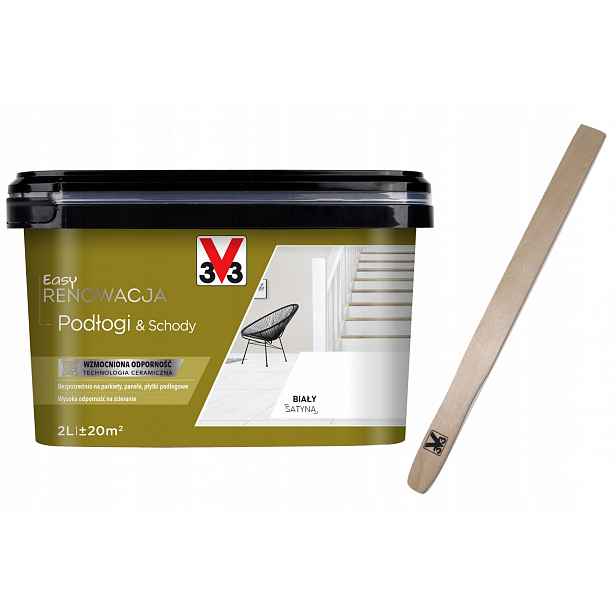 V33 Easy Renovace podlah a schodů Bílá 2L