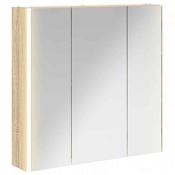 vidaXL Koupelnová zrcadlová skříň Sonoma dub 73.5 x 15.5 x 70 cm