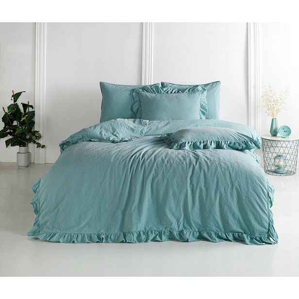 Povlečení bavlněné Mineral BLUE/160x200(P) Stonewashed