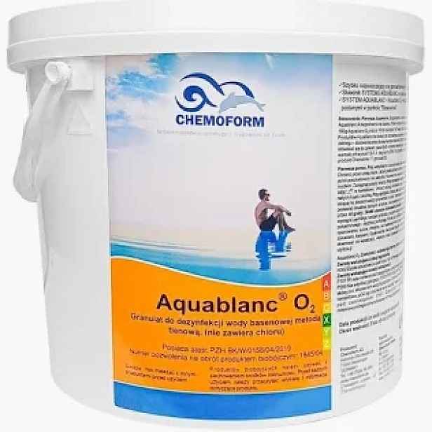 Aktivní kyslík Chemie pro Bazén vířivku bez chlóru Aquablanc O2 Chemoform 3 kg