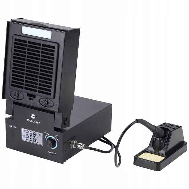 Digitální hrotová pájecí stanice s odsáváním par 80 W Toolcraft LSL-951