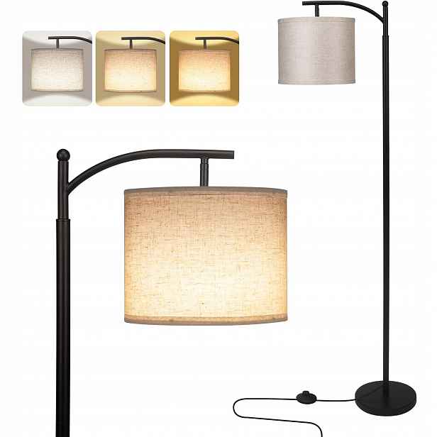 Moderní Podlahová Stojací Lampa S Led Lampou 162.5 CM A Žárovkou Typu E27